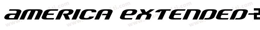 America Extended字体转换